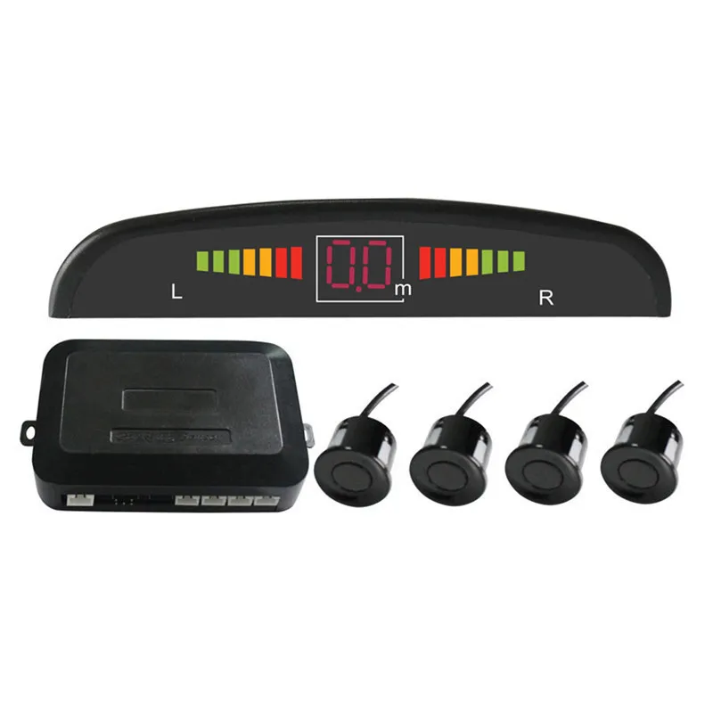 Car Parking Sensor Kit Auto LED Display 4 Sensors for All Cars 22mm