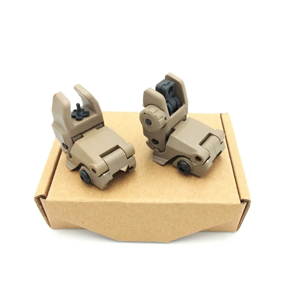 

Model 4 AR 15 Tactical Flip up Front Rear Sight Set Polymer Sights Windage Adjustment For 1913 Picatinny Rail handguards