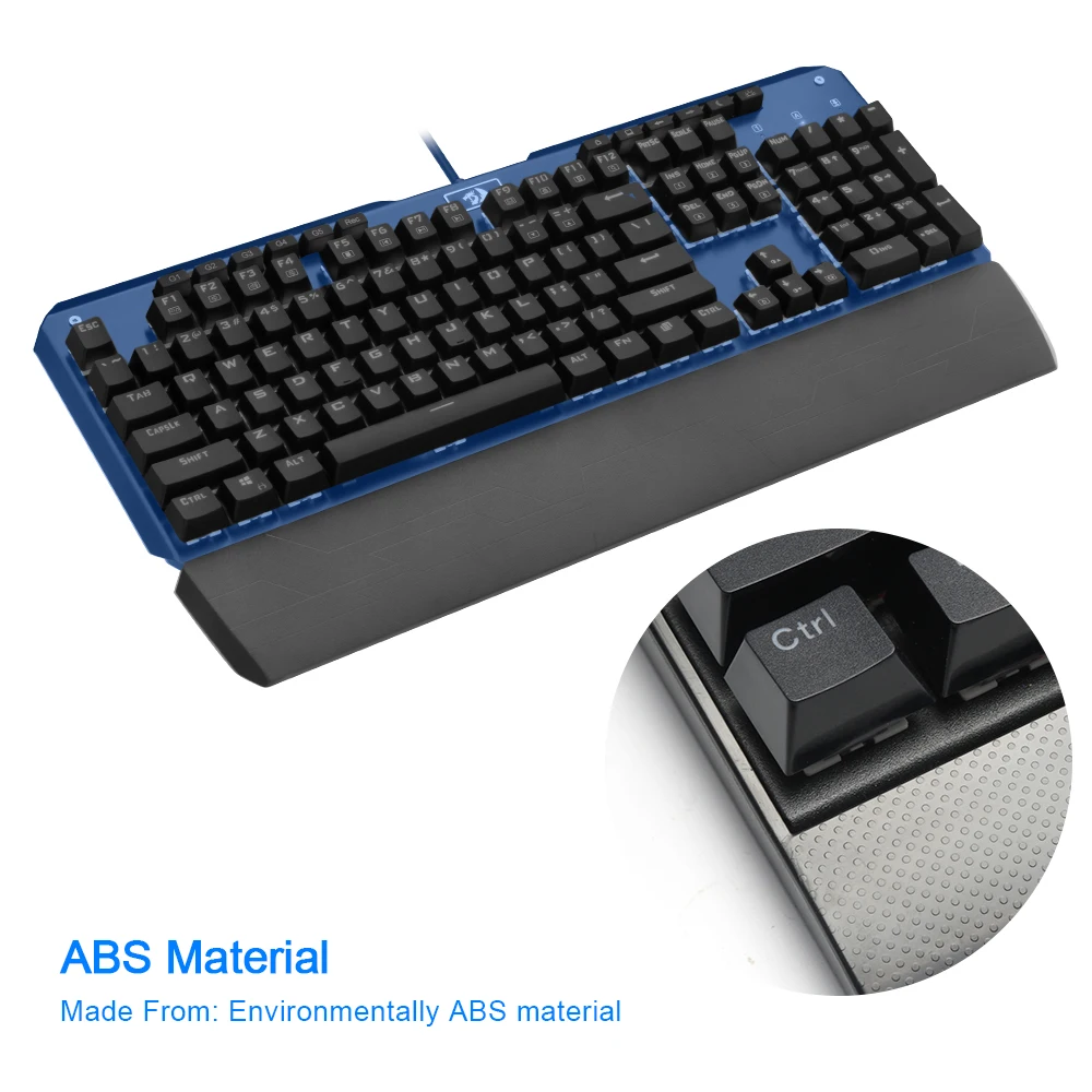 Redragon K555 RGB алюминиевая USB Механическая игровая клавиатура синий переключатель