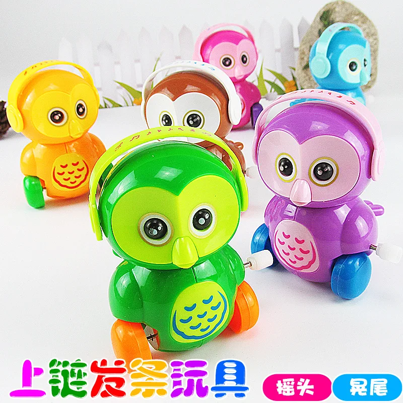 Wind Up Toys Vintage Toy for Boys Tortoise Mechanical Clockwork Owl