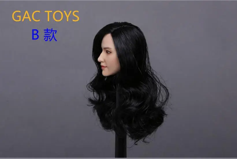 GACTOYS 1/6 GC015A B Liu Yifei Кристалл Liu звезда черная голова для волос лепить Ffigure