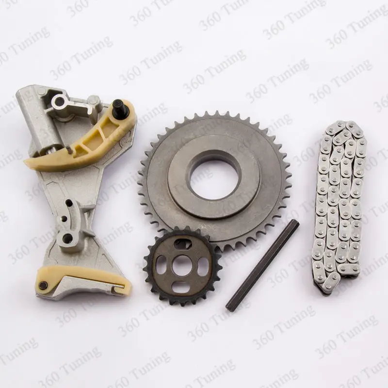 For Audi A4 A6 VW Passat 2.0 TDI Oil Pump Chain Kit Sprocket Tensioner