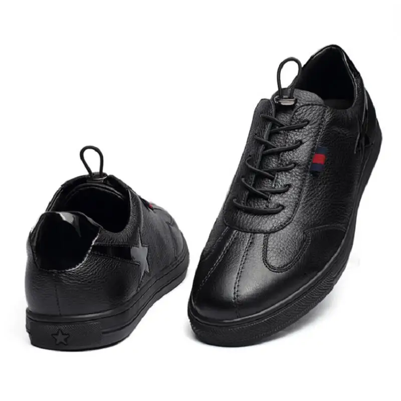 Qualidade De Krasovki Sapatos Tabuleiro Altura Crescente Moda Casuais Alta Homens Masculino Masculinos Tenis Preto Mycolen Dos Couro Yvnwqtx