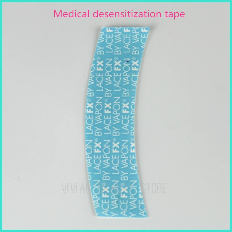 

50 Pieces/Lot Strong Adhesive Double-sided Tape for Toupees /Lace Wig Blue Side to Base Tapes,Medical Desensitization Tape