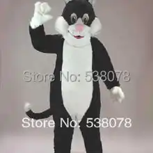 Черная кошка Маскоты костюм Мультипликационный персонаж Размеры тема Карнавал партия Cosply Маскоты te Экипировка Костюм Fit Необычные платья sw971