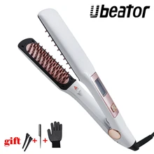 Щетка для волос, быстрый выпрямитель для волос, расческа для волос, электрическая щетка, расческа, Утюги, авто прямые волосы, расческа, щетка, профессиональный дисплей, бигуди