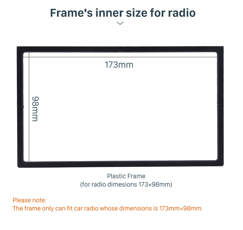 Seicane 2 Din 2006 Chevrolet Epica Optra-Aveo Car Radio Fascia Stereo Vehicle-mounted Installation Modified Panel Frame Car Kit 