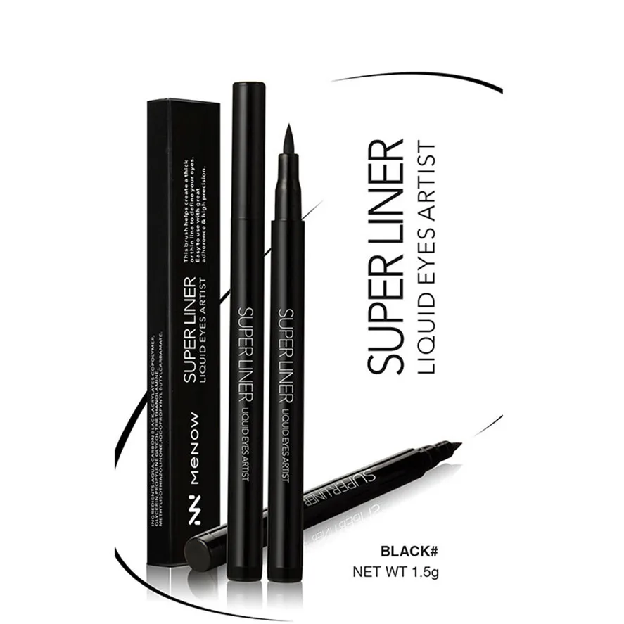 Price Offer of  New Brand Menow 1PC Pro Black Liquid Eyeliner Pen Makeup Cosmetic Eye Liner Pencil Beauty Make Up T