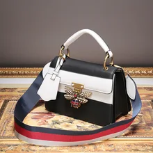 P251 European fashion Small Casual female bag diamond bee lock Handbag Shoulder bags Women Messenger Bag
