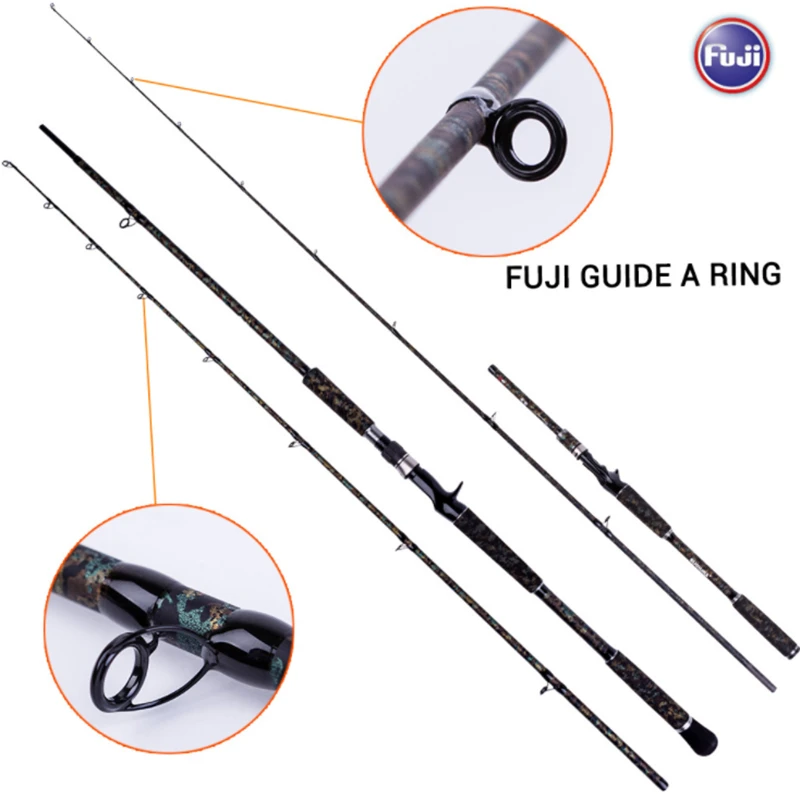 

2.1/2.32m 99% Carbon Fishing Rod Deluxe Camouflage Coating Build For Snakehead and Jigging All The Water Fishing Tackles