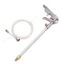 Uxcell Серебряный тон Высокое Давление Длинные сопла очистки двигателя пистолет w резиновый шланг для автомобиля