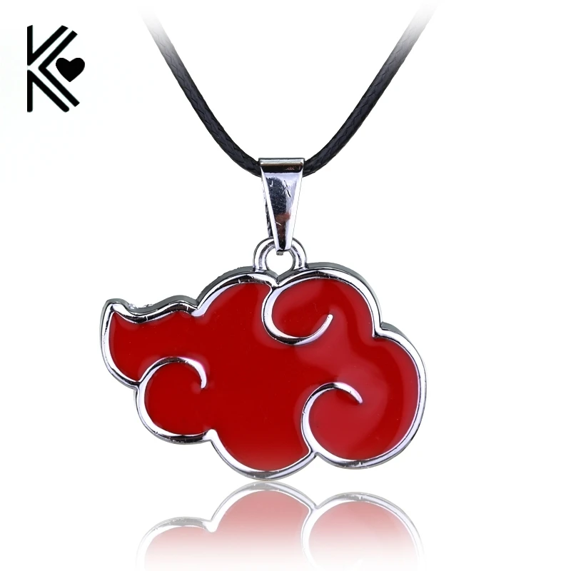 Hot Sale Anime Naruto Akatsuki Red Cloud Pendant Necklace Hot Sale Anime Naruto Akatsuki Red Cloud Pendant Necklace