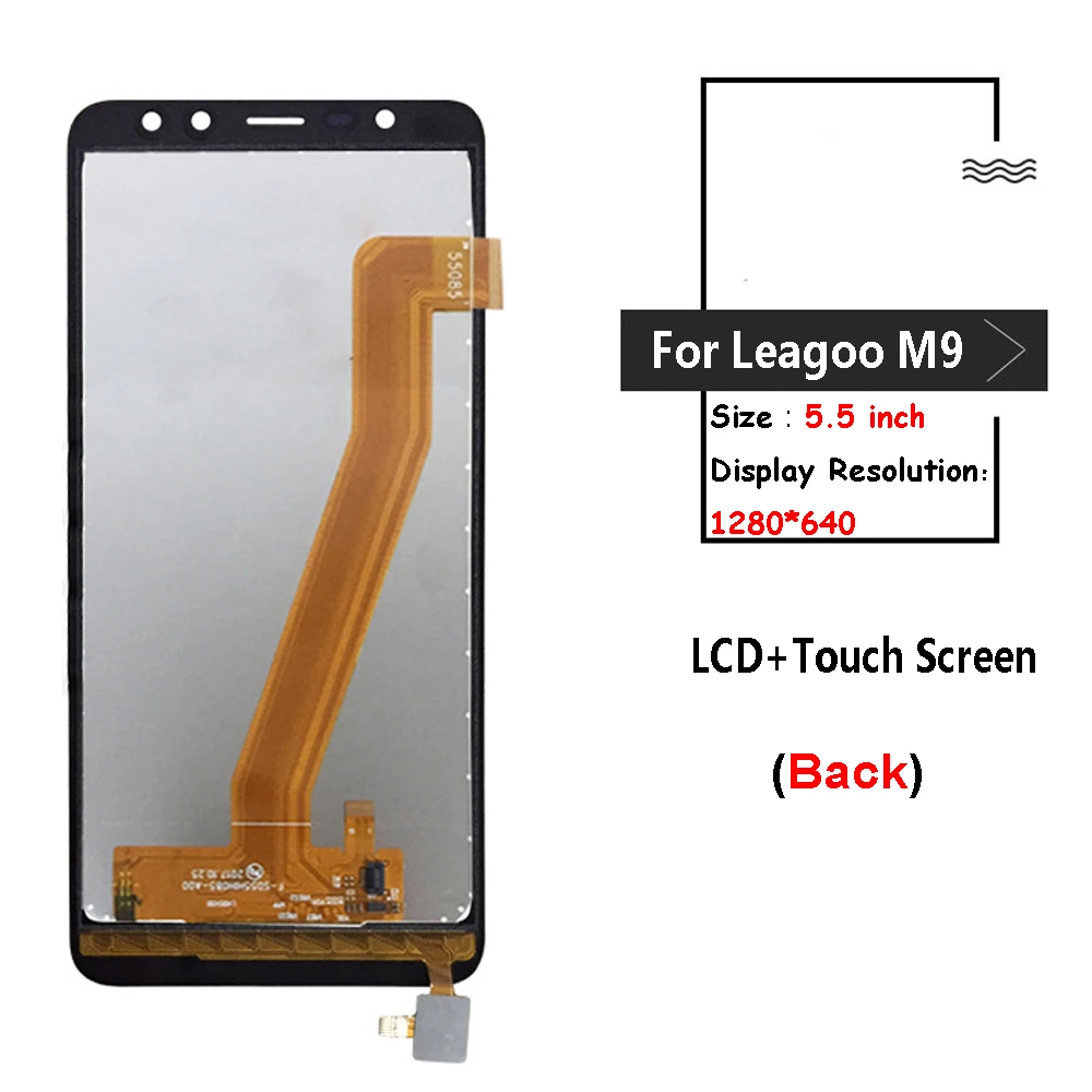 Черный/синий для Leagoo M9 ЖК-дисплей+ кодирующий преобразователь сенсорного экрана в сборе запасные части+ инструменты для M9 ЖК-экран