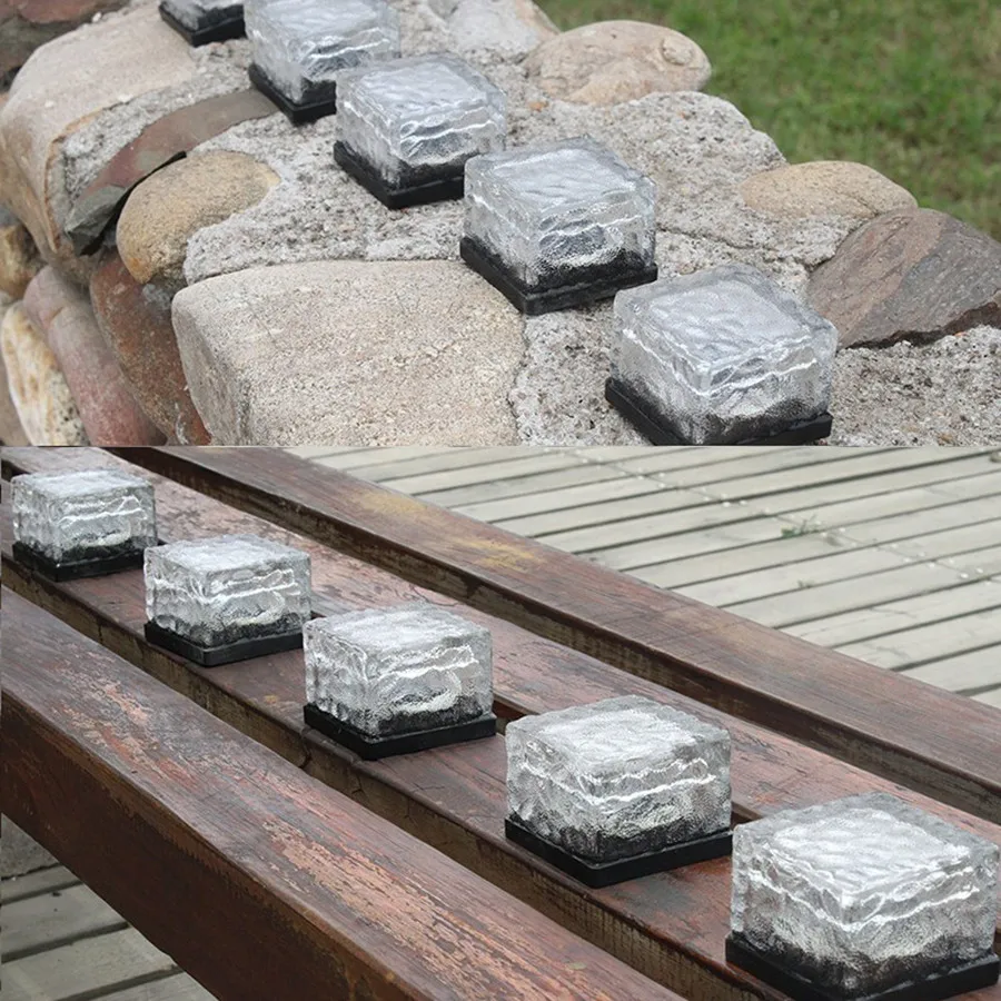BEIAIDI-5pcs-Lot-Glass-Brick-Rock-Solar-Underground-Buried-Lamp-IP68-Outdoor-Garden-Pathway-Floor-Deck