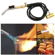 2 трубы газовая пайка сварочный фонарь MAPP пропан газовый фонарь самозажигание w триггер стиль Отопление Паяльная горелка