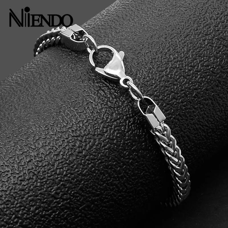 NIENDO присутствует новое поступление Мода Для мужчин Нержавеющая сталь серебро