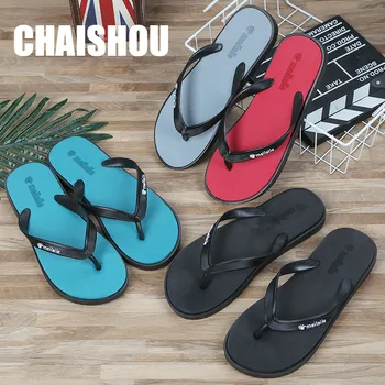 

CHAISHOU shoes men 2019 summer new Non-slip sandals flip-flops Beach Sandals Slippers CS-282