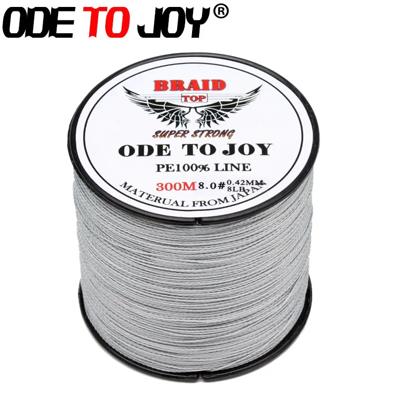 Odetojoy 300 м 4 нити Супер Сильный ЧП Плетеный Рыбалка линии 10 80lb pe линия черный