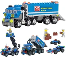 New Original KAZI 6409 city Truck Model Building Blocks Sets 163pcs/lot Deformation Car Bricks Toys Compatible with Legoe W269