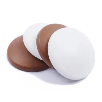 

1pc/2pcs/5pcs/10pcs Silicone White Or Brown Round Shape Wall Protectors Door Handle Self Adhesive Bumper Guard Stopper