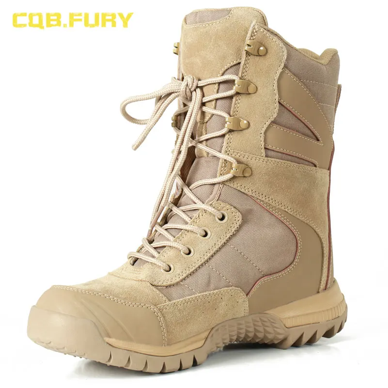 CQB.FURY Autumn Mens Military boots two color optional micro fiber lace ...