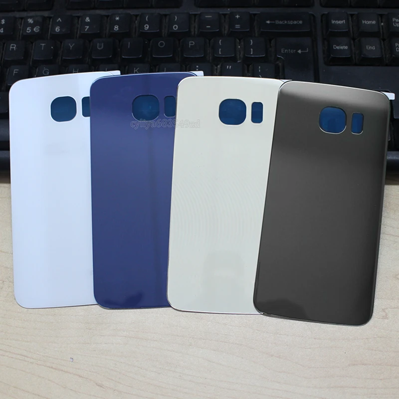 bilder für 10 teile/los Rear Door Battery Zurück Gehäuse Glas abdeckungs-fall Für Samsung GALAXY S6 G920/S6 Rand G925 Echt rückseitige Abdeckung + Adhesive bilder für 10 teile/los Rear Door Battery Zurück Gehäuse Glas abdeckungs-fall Für Samsung GALAXY S6 G920/S6 Rand G925 Echt rückseitige Abdeckung + Adhesive