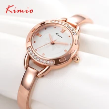 KIMIO эксклюзивный бренд женские часы кварцевые часы браслет часы водонепроницаемые женские часы из нержавеющей стали модный подарок Relogio Feminin