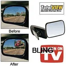 1sets/lot New 360 Degree Adjustable Panoramic Blind Spot Car Rear View Mirror Free CN Post Shipping As Seen On TV Only $6.99