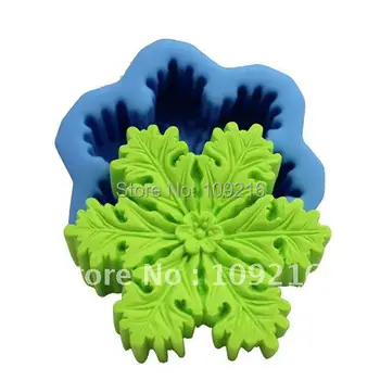 

wholesale!!!New Style Snow Petals (R0840) Silicone Handmade Soap Mold DIY Mold