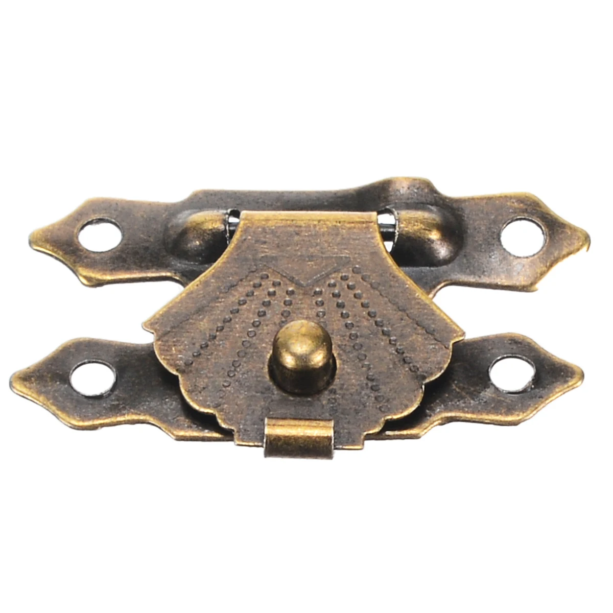 Mayitr 12pcs Mini Antique Brass Hasps Wooden Case Gift Box Decorative Hasp Latch With Screw Hook Lock