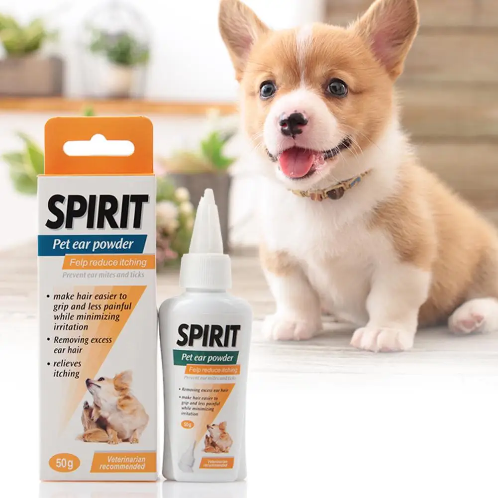 

Pet Dog Ear Excess Hair Removing Powder Healthy Care Anti-mite Anti-ticks Cat Ear Cleaning Supplies