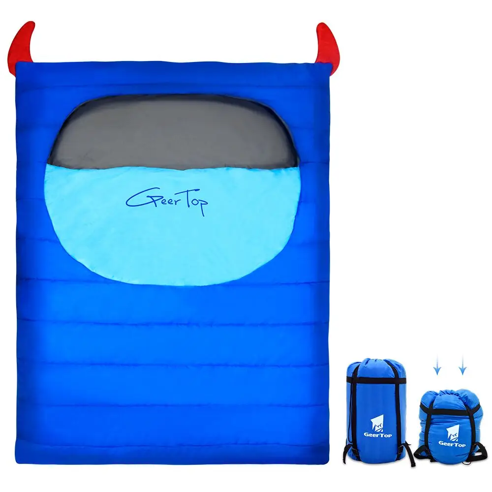 GeerTop 2 3 Person Ultralight Sleeping Bag Double Down Sleeping Bags Compress Portable Liner dallas cowboys body pillow case