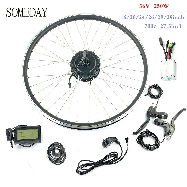 Когда-нибудь Электрический велосипед конверсионный комплект с lcd3 дисплеем 36V500W E-bike задний вращающийся бесщеточный мотор ступицы