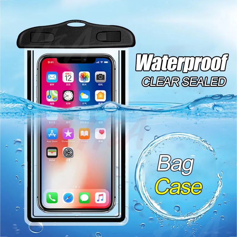 

Waterproof Mobile Phone Case For iPhone Samsung Huawei Xiaomi Redmi Clear PVC Sealed Underwater Cell Smart Phone Dry Pouch Cover