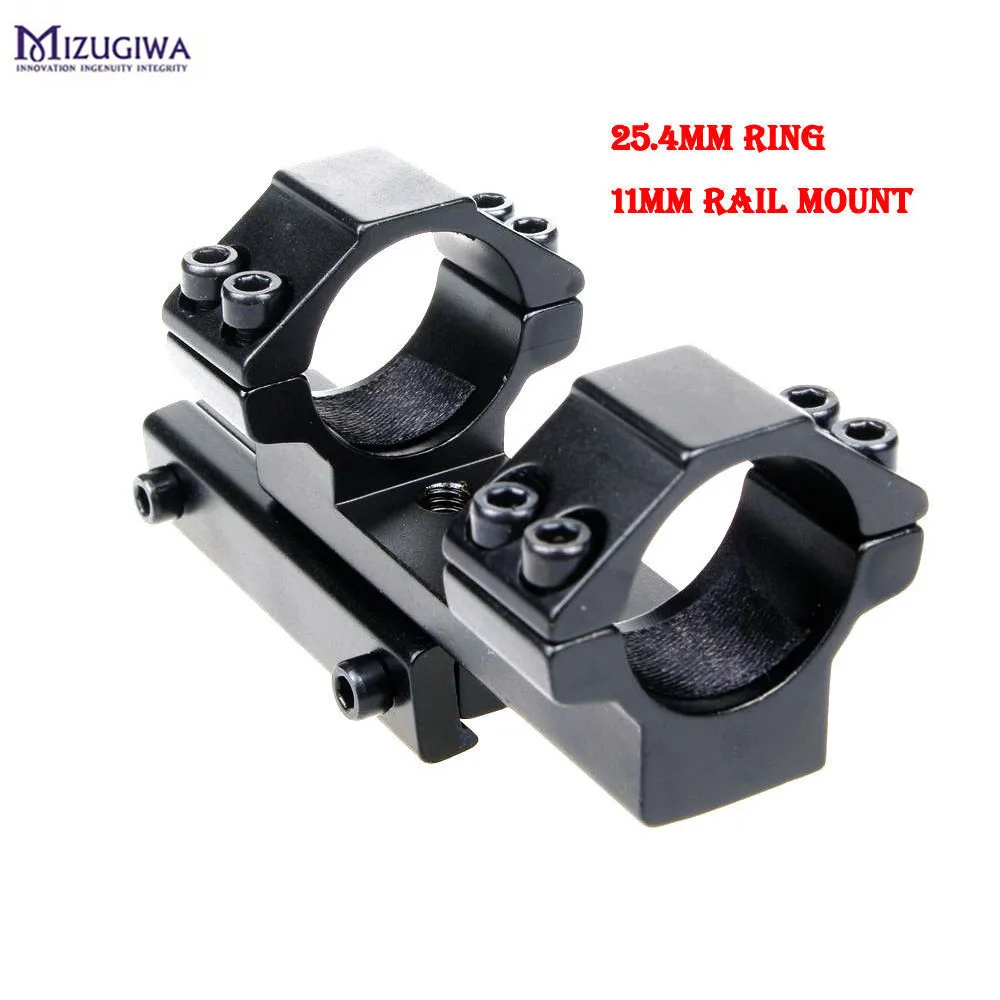 Mizugiwa Hunting Scope Rings 25.4mm 1"Dovetail 11mm rail Mount Forword