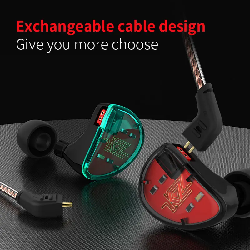 KZ AS10 проводные наушники IEM 5 балансный арматурный драйвер музыкант в ухо монитор