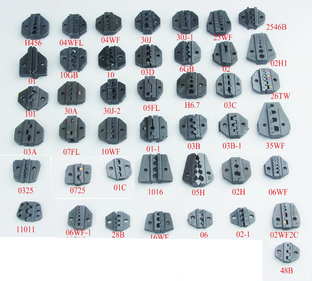 

Die Sets for HS and DN series crimper not for Pneumatic Crimping Tools and Electrical Crimping Tools
