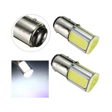 1 pçs p21w bay15d ba15s p21/5w 1156 1157 led cob 12v luz de freio automático branco vermelho carro lâmpadas led traseiro turn signal lâmpada estacionamento 12v