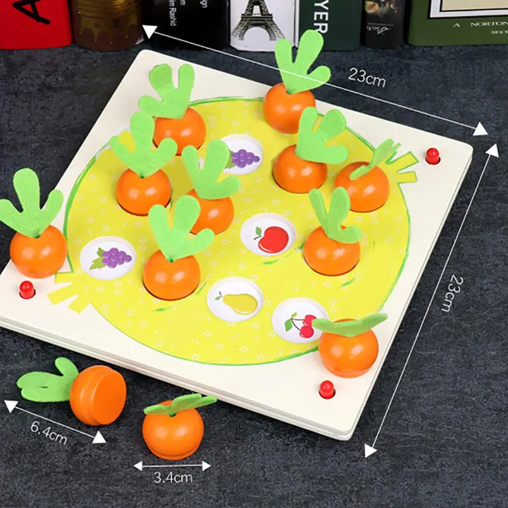 

Wooden Fruit Memory Chess 3D Puzzle Table Game Intelligent Interactive Kids Toy