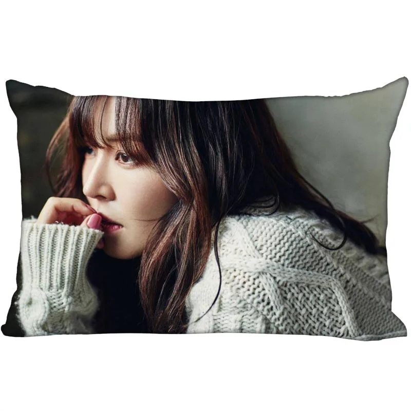 4 Горячая Корея-поп Custom Kim So yeon атласная наволочка 35x45 см(одна сторона) печатная молния Шелковый PillowCover индивидуальный логотип Подарочный - Цвет: 4