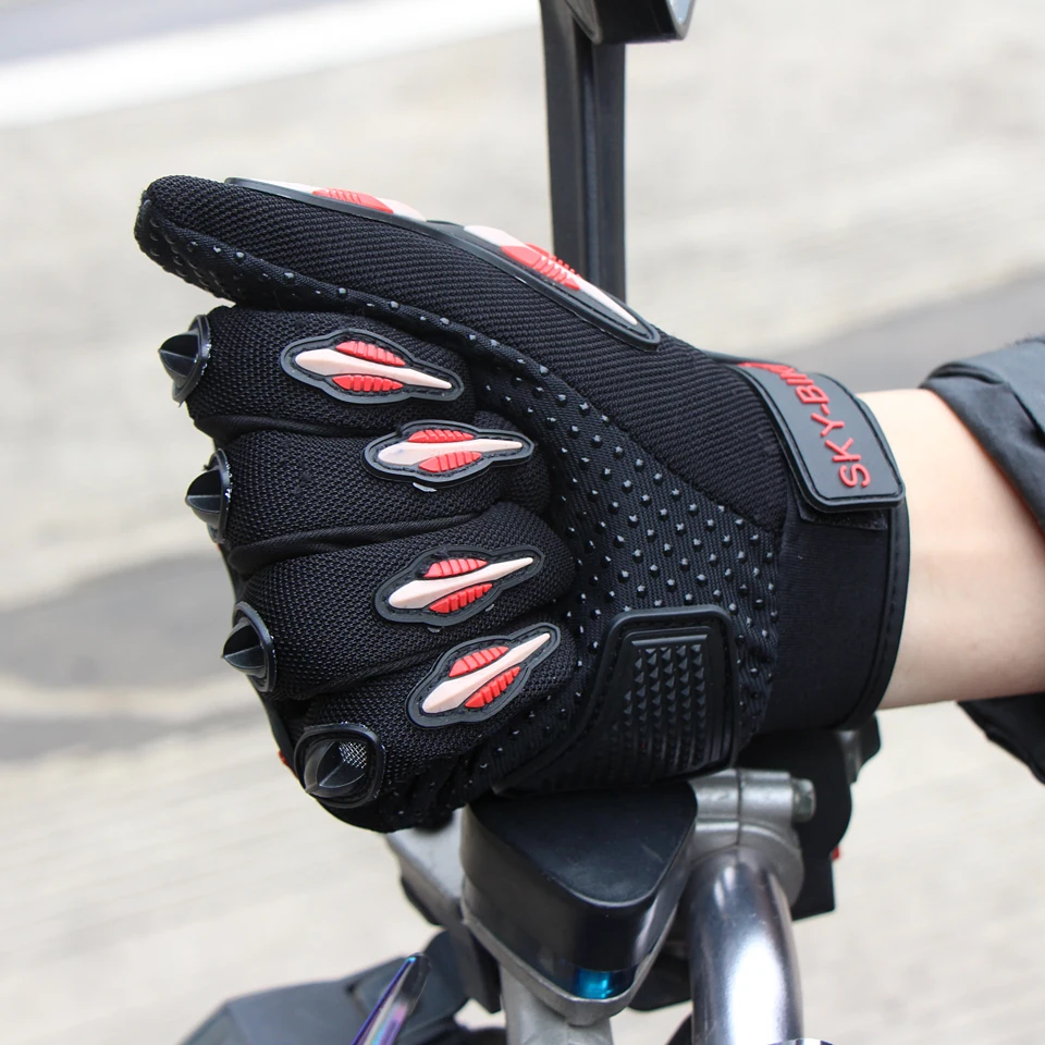 Жесткий корпус защитные анти-осенние гоночные мотоциклетные перчатки дышащие Guantes Motosiklet полный палец перчатки классические и прочные