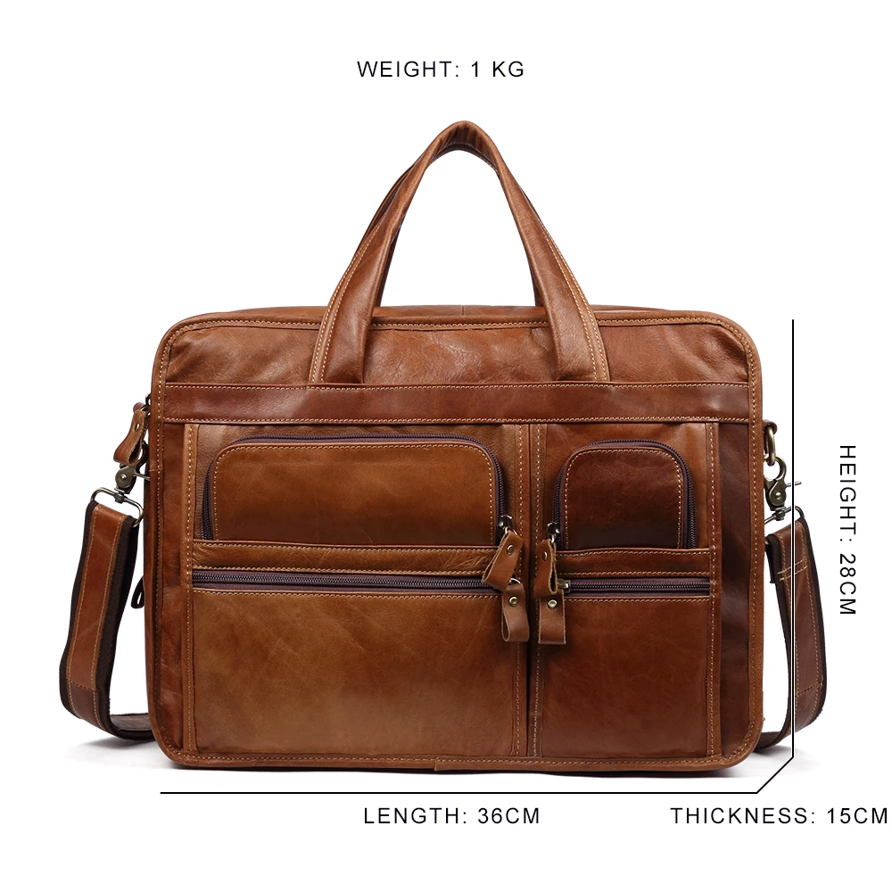 JOYIR جلد أصلي للرجال حقائب الكمبيوتر المحمول عارضة الأعمال حمل حقائب الكتف Crossbody حقيبة الرجال حقائب سفر كبيرة حقيبة
