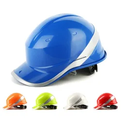 Deltaplus – casque de sécurité rigide avec bande de phosphore, matériau isolant pour le travail et la Construction 