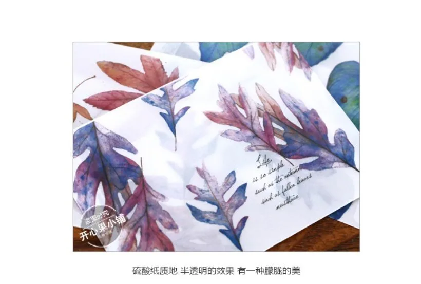 Сезоны цвет Опаленные листья растение Swatch пергамент бумага конверт открытка фото строж поздравительная открытка приглашение подарок конверт