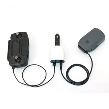 2in1 Интеллектуальный автомобиль Зарядное устройство адаптер для DJI Mavic Pro Батарея и пульт дистанционного управления 13.0 В 6a Quick Charge с ЖК-дисплей дисплей