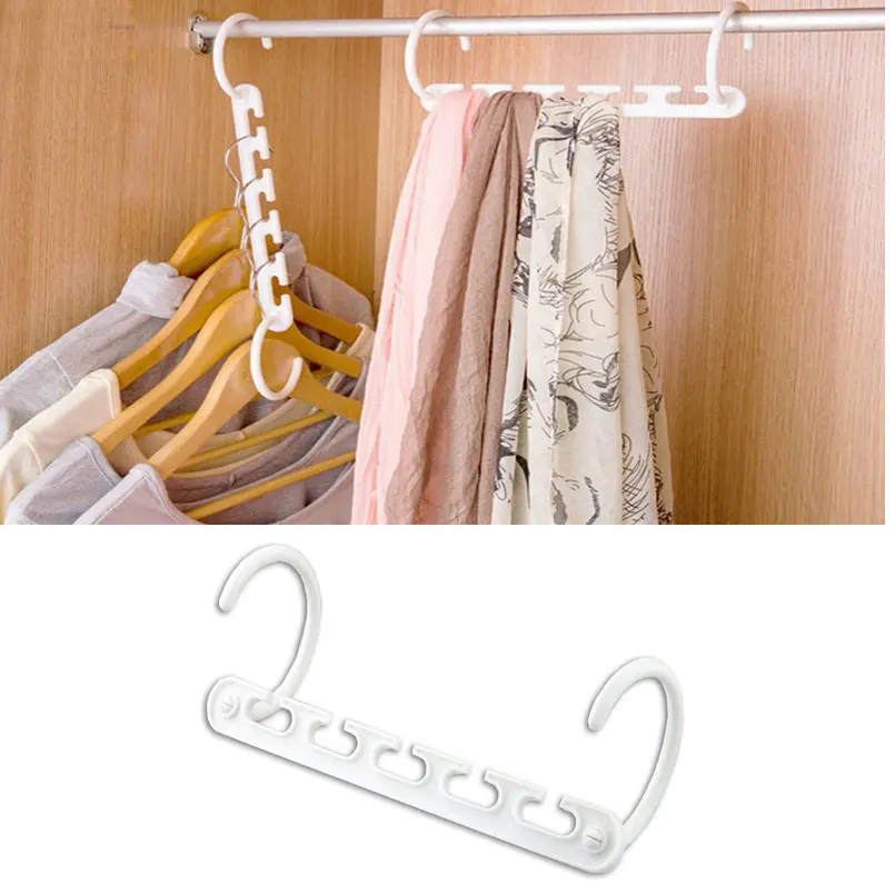 

Multifunction 3D Space Saving Hanger Magic Clothes Hanger with Hook Clothes Organizer