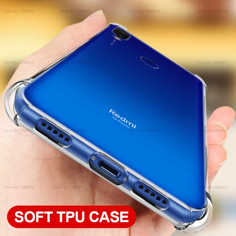 

For Xiaomi Redmi Note 7 Case Cover Silicone Shockproof Redmi 7 6 6A 5 Plus Note 7 6 5 Pro Transparent Clear Protective Xiomi 7 6
