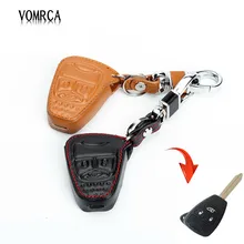 100% genuine leather keys case cover car keys wallet bag for Jeep wrangler Jeep compass Jeep liberty 3 buttons starline a93