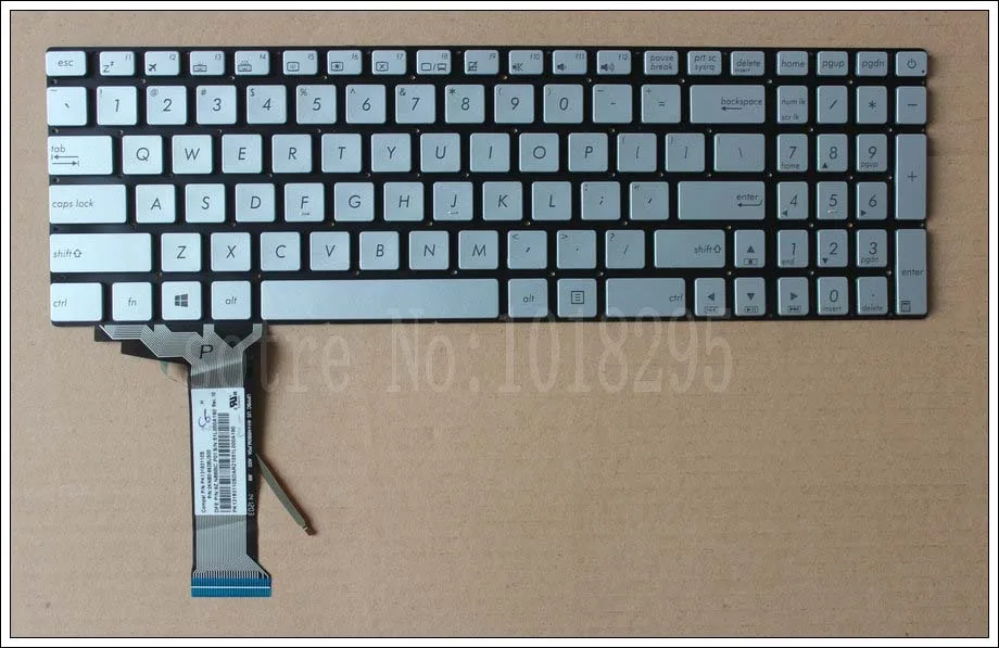 

New FOR ASUS GL552 GL552J GL552JX GL552V GL552VL GL552VW US backlit laptop keyboard silver