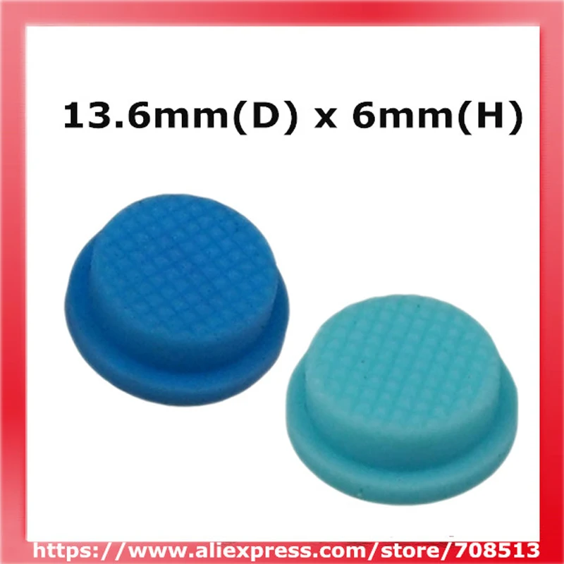 

13.6mm(D) x 6mm(H) Silicone Tailcaps for LED Flashlight - 10 pcs